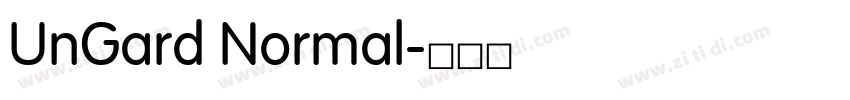 UnGard Normal字体转换